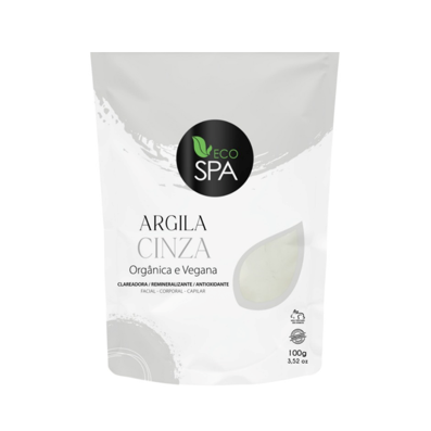 Argila Cinza vegana e orgânica 100g