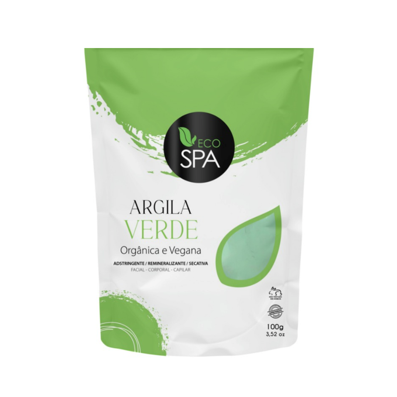 Argila Verde vegana e orgânica 100g