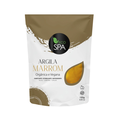 Argila Marrom vegana e orgânica 100g