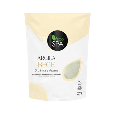 Argila Bege vegana e orgânica 100g