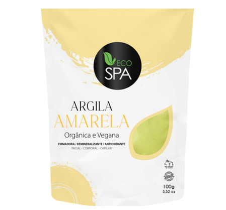 Argila Amarela vegana e orgânica 100g